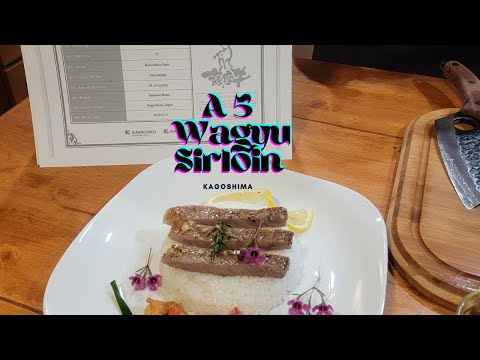 A-5 Kagoshima Wagyu Sirloin Steak The Most Tender Steak Period! COOKING WITH JIMMY