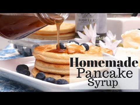How To Make Homemade Pancake Syrup Recipe  (Butter-Maple)