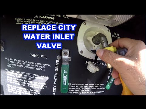 HOW TO REPLACE SHURFLO RV CITY WATER ENTRY | PRESSURE REGULATOR | BACKFLOW PREVENTER