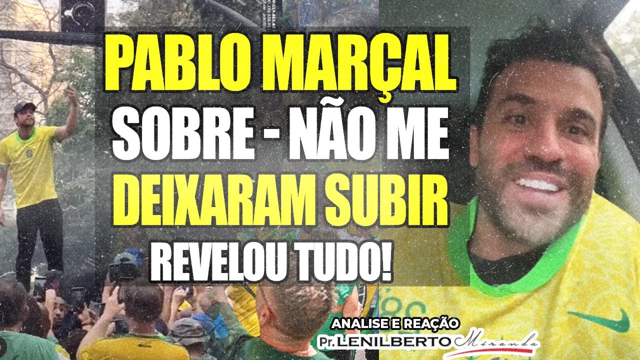 AGORA: LIVE PABLO MARÇAL NA PAULISTA NÃO DEIXARAM ELE SUBIR! ATO 7 SETEMBRO!