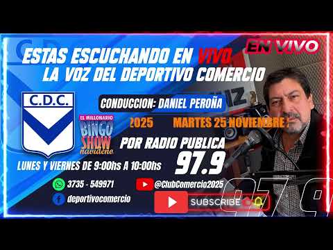 Emisión en directo de Club Comercio, Bingo Show Navideño..Santa Sylvina Chaco