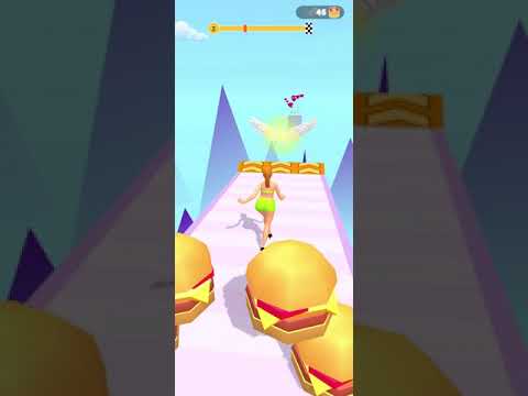 Fat Body 2 Fit Race Food Run Girl Racing Game 3D Gameplay