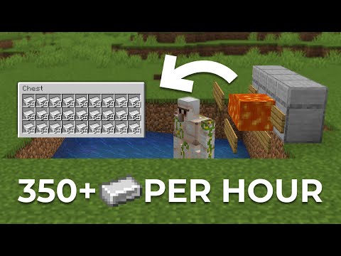 Minecraft 1.20 Easy Iron Farm Tutorial - 350+ Per Hour