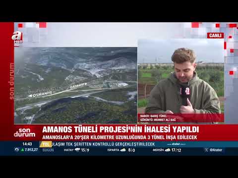 AMANOS TUNNEL PROJECT HAS STARTED - THE DISTANCE BETWEEN GAZİANTEP AND İSKENDERUN IS REDUCED TO 1...
