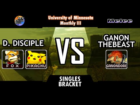 UoM-M3: Melee Singles Bracket - D. Disciple (Pikachu, Fox) vs. GanonTheBeast (Ganondorf)