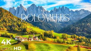 Horizon View in DOLOMITES Mountain in ITALY - Breathtaking Nature bath Relaxing Music - 4k Video