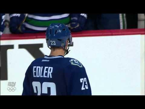 Canucks Vs Jets - Alex Edler 2-2 Goal - 03.08.12 - HD