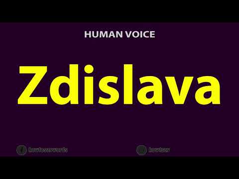 How to Pronounce Zdislava
