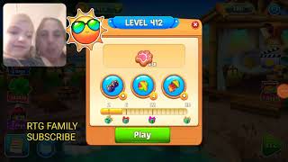 Lets play Meow match level 412 HARD LEVEL HD 1080P featuring my daughter