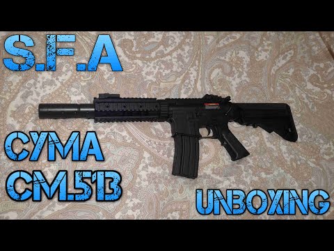 [SFA] Cyma CM.513 M4 RIS Suppressed Unboxing!