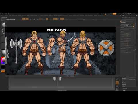 Modelado Cuerpo Personaje He Man