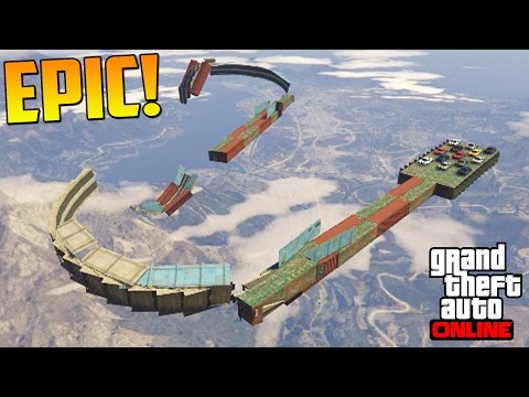 INCREDIBLE STUNT!! LET'S FLY! - GTA 5 Online Funny Moments Gameplay (GTA V PS4 Race)