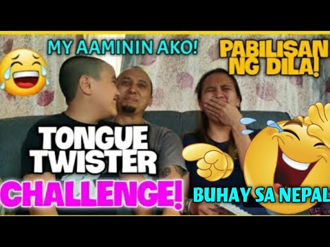 TONGUE TWISTER CHALLENGE|PABILISAN NG MGA DILA😆|SHOUTOUT ULIT|FILIPINA IN NEPAL 💜