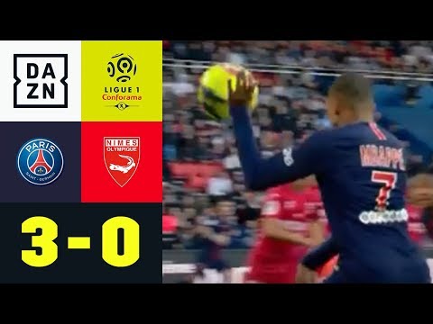 Kylian Mbappe: Unfair mit der Hand, dann eiskalt: Paris Saint-Germain - Nimes 3:0 | Ligue 1 | DAZN