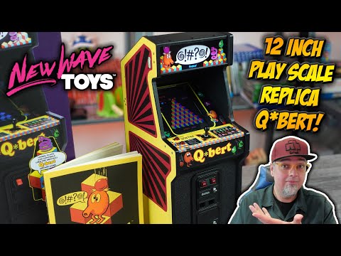 Retro Arcade Machine Replica Q*bert From New Wave Toys Review!