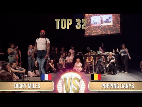 DICKY MILES (FR) vs POPPING DANYS (BE) | TOP32 | All Europe Waacking Festival 2022