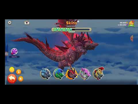 NEW ALL SKINS DRAGONS UNLOCKED. FROM DEFEATED OCTONI BOSS Hungry Dragon