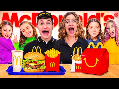 I OPENED A MC DONALD’S AT HOME WITH ALL OUR REAL LIFE YOUTUBER FRIENDS FOR 24 HOURS!🍟