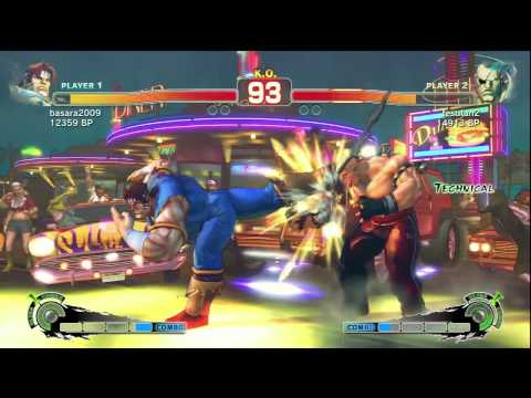 SSF4: basara (T.Hawk) VS tesutan (Sagat)