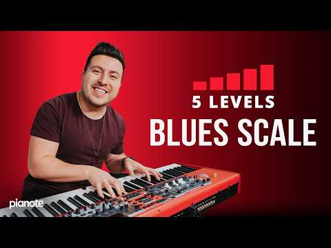 5 Levels Of The Blues Scale (Piano Lesson)