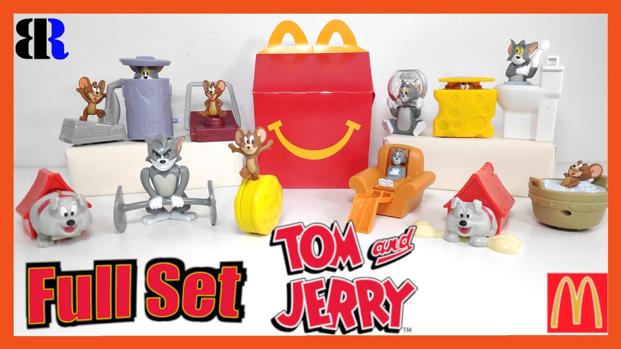 Tom and Jerry Full Set of 12 McDonalds Happy Meal Toy Collection
