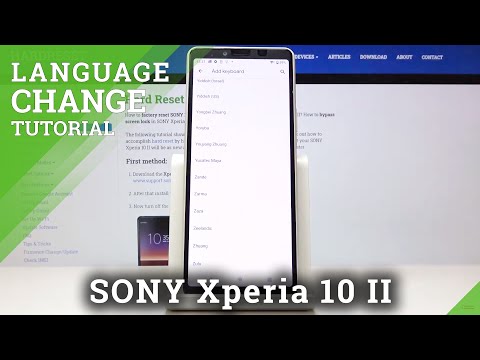 Sony Xperia 10 II Change Language of Your Keyboard