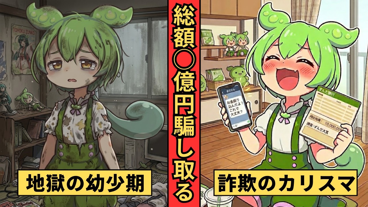 警察にも見捨てられた少女が"カリスマ詐欺師"に堕ちるまで【頂き女子りりちゃん】【ずんだもん＆ゆっくり解説】