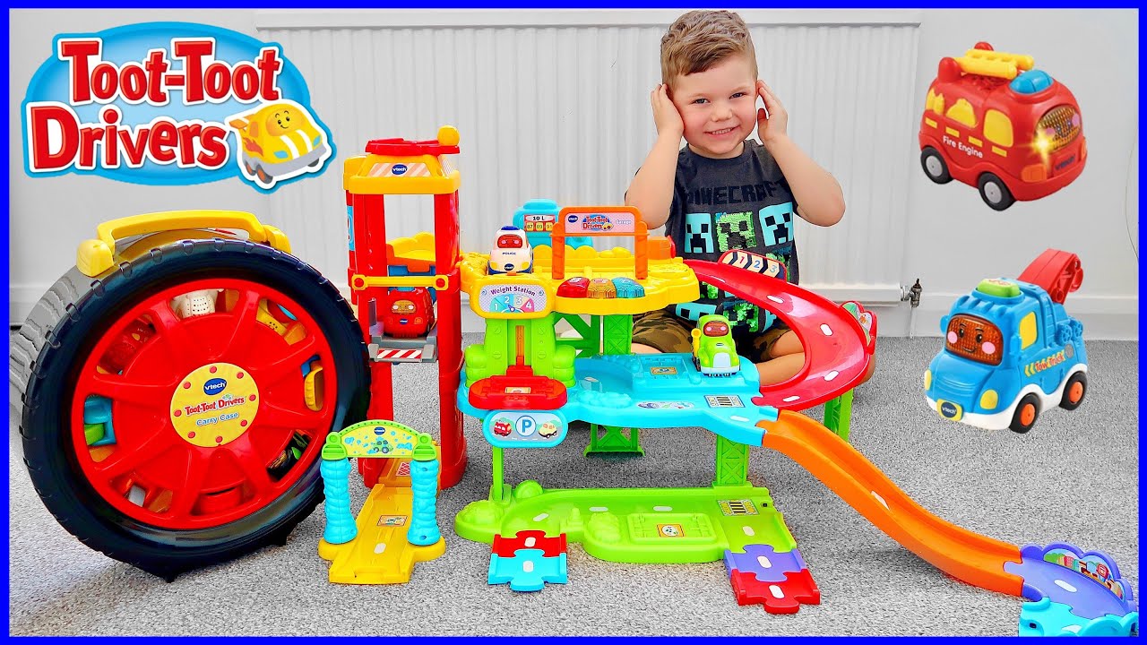 Watch video Vtech Toot Toot Drivers Garage and Interactive Musical Toy Cars for Kids | Odin's Play Time Now Vtech Toot Toot Drivers Garage and Interactive Musical Toy Cars for Kids | Odin's Play Time