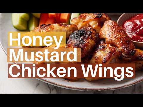 Air Fryer Honey Mustard Chicken Wings Recipe | Crispy & Delicious