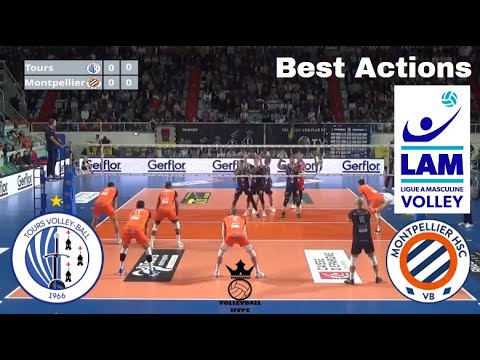 Tours VB vs Montpellier Volley UC - Scout View - French Ligue A - Game Sound - Best Actions