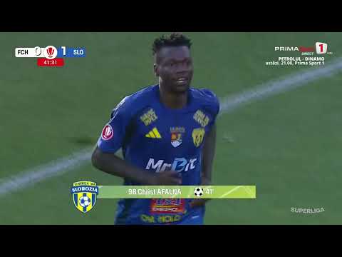 GOOOL! Hermannstadt - Slobozia 0-1. Afalna deschide scorul! Haos total în careul sibienilor