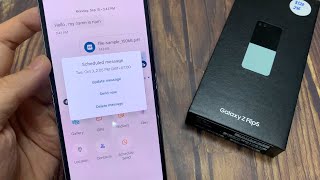 Samsung Galaxy Z Flip 5: How to Cancel a Scheduled Text Message