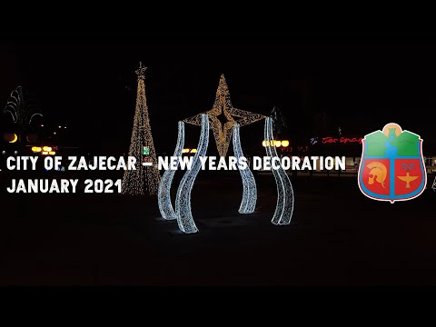 City Of Zajecar New Years Decoration - DJI Mavic Mini - January 2021
