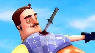 HOW TO KILL THE NEIGHBOR! BEAT THE GAME! (HELLO NEIGHBOR GAMEPLAY)