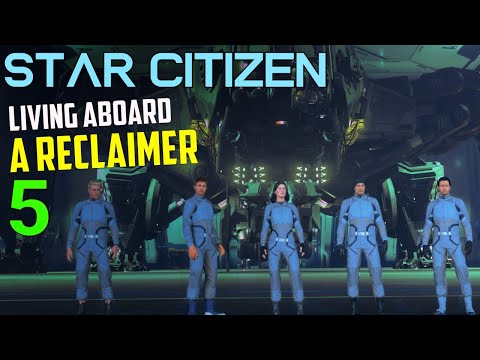 Life Aboard a Reclaimer - 5 - ERT Salvage and experiments -  Star Citizen 3.22 Multi-Crew Gameplay