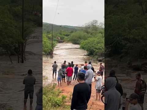 Rio Curimataú, região da Caiçara, município de Santa Inês, Paraíba. Muita chuva ! 🎥: Romenig Rocha.