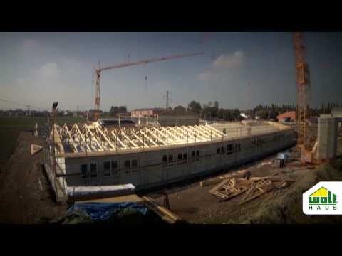WOLF HAUS - Timelapse scuola donata all'Emilia, Sant'Agostino - Prima ScuolaEnergyPiù