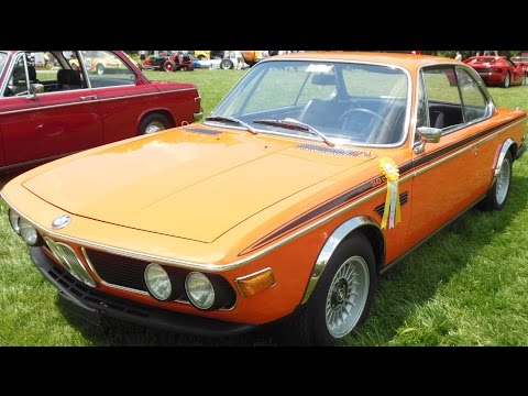 BMW 30 CSL E9 1972 Carbureted Engine Bay 360 Degrees Walk Around