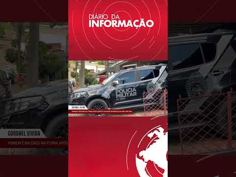 HOMEM É BALEADO NA PERNA EM CORONEL VIVIDA