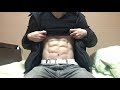 【割れた腹筋】30代の腹筋㊻【筋トレ】30年12月5日【abs】【six pack】