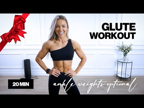 20 Minute Glute Workout with Ankle Weights (Optional) | KNEE FRIENDLY