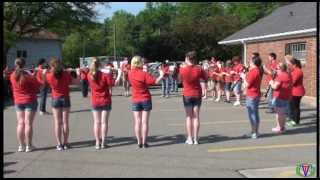 preview picture of video 'Lackawanna Trail High School Marching Band at Memorial Day Services May 28, 2012, Dalton, Pa'