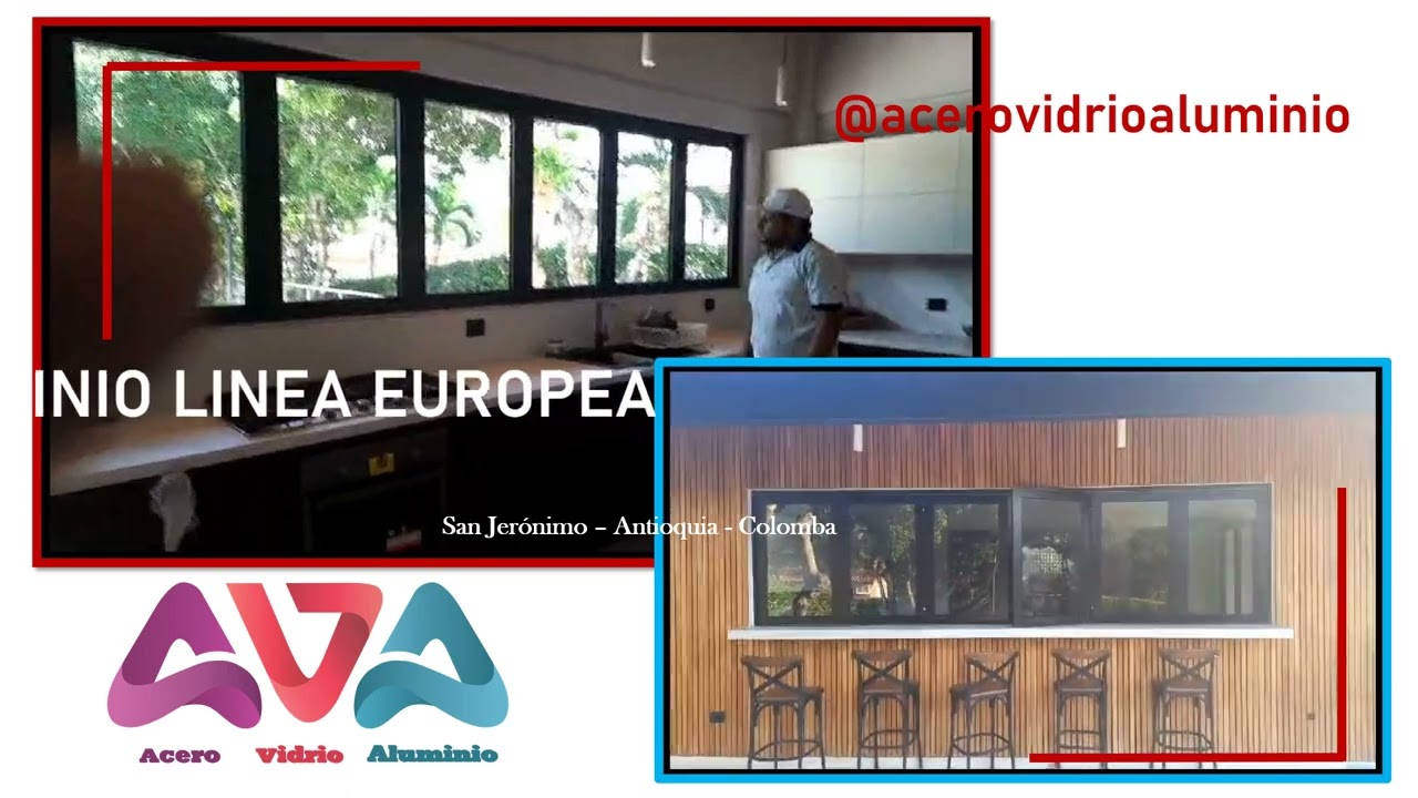 Puerta plegable europea instalación 1