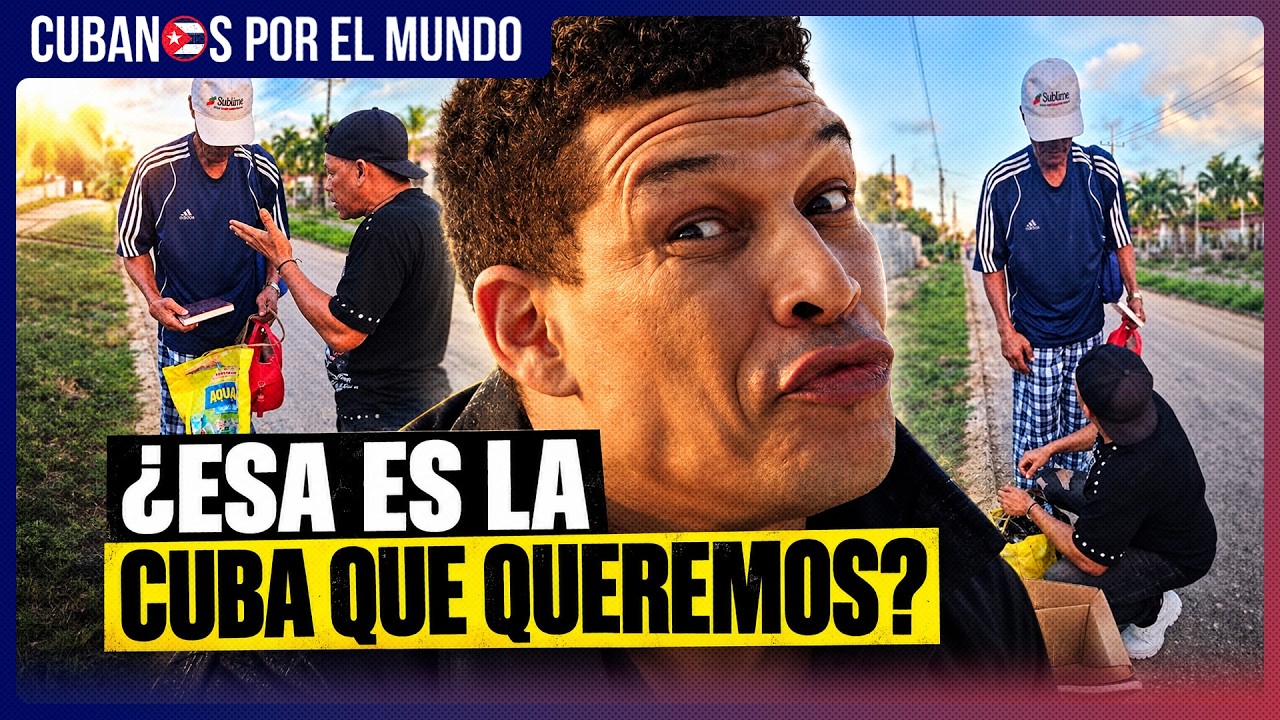 Limay Blanco lleva comida y una Biblia a Félix Savón