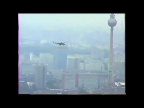 East German helicopter takes a look at us!