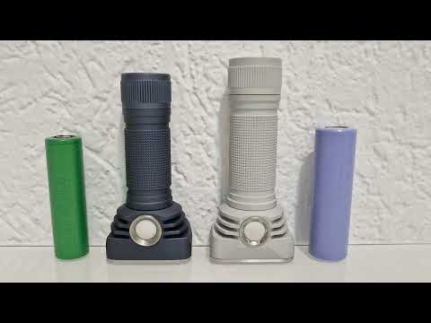 Emisar DT8K 8x519A 5700k dd  - Emisar DT8 8xSST20 5000k  turbo comparison