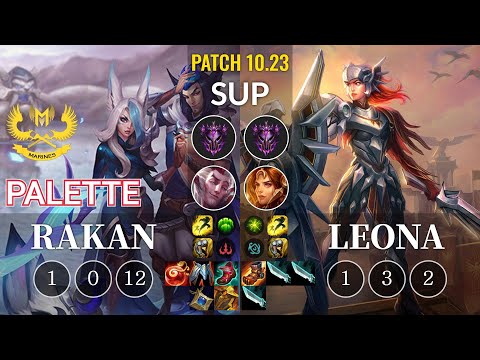 GAM Palette Rakan vs Leona Sup - KR Patch 10.23