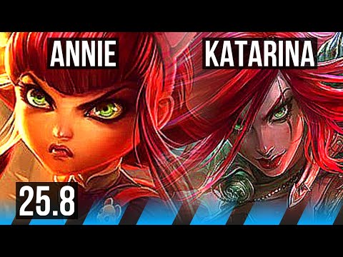 ANNIE vs KATARINA (MID) | 8/1/7, Legendary | EUW Master | 25.8