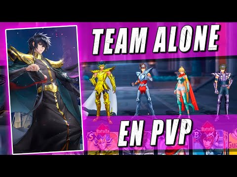 Buscando el EQUIPO IDEAL para ALONE Lost Canvas 🔥 ► Peleas PVP 🟣 [Saint Seiya Awakening] KOTZ