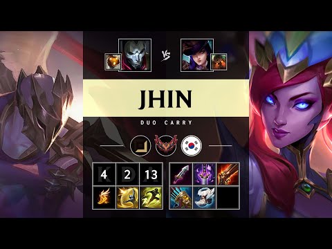 Jhin ADC vs Caitlyn - KR Grandmaster Patch 25.21